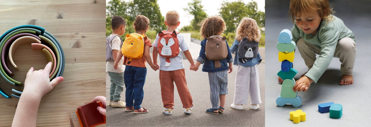 legetøj og tilbehør til aktiv og fri leg, der fås hos Nordic Simply