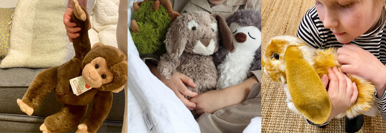 børn med bamser, der fås hos Nordic Simply