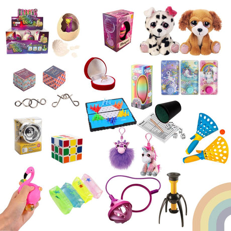 Små gaver til børnefødselsdag til pige 6-9 år i kasse fra Nordic Simply