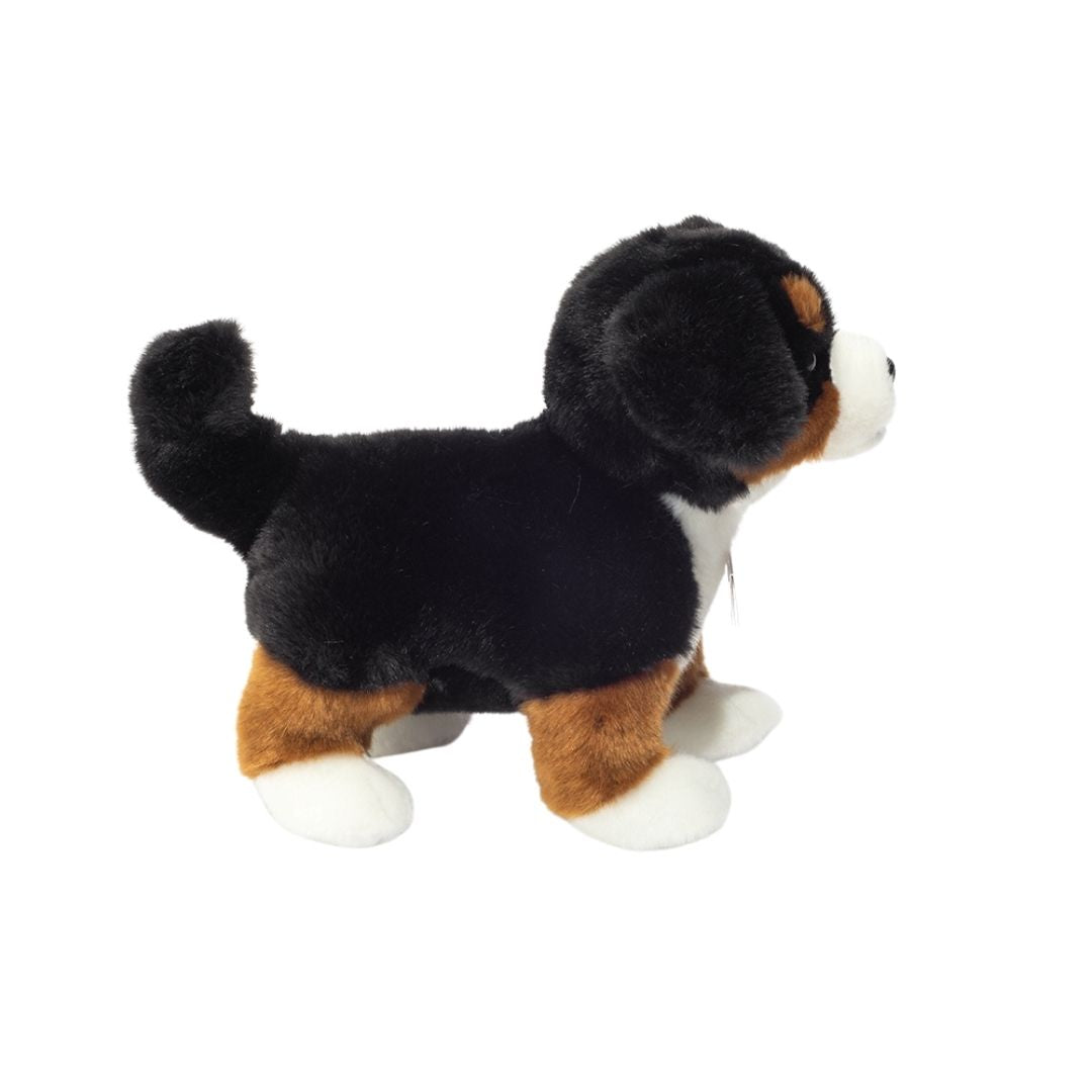 Berner Sennen bamse,set fra siden, ligner ægte hundehvalp, fra Teddy Hermann