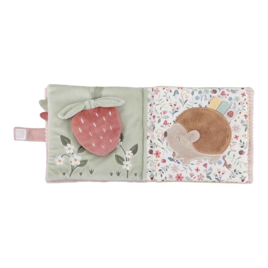 Aktivitetsbog til baby med rådyr, bløde teksturer og farverige illustrationer fra Little Dutch Fairy Garden.