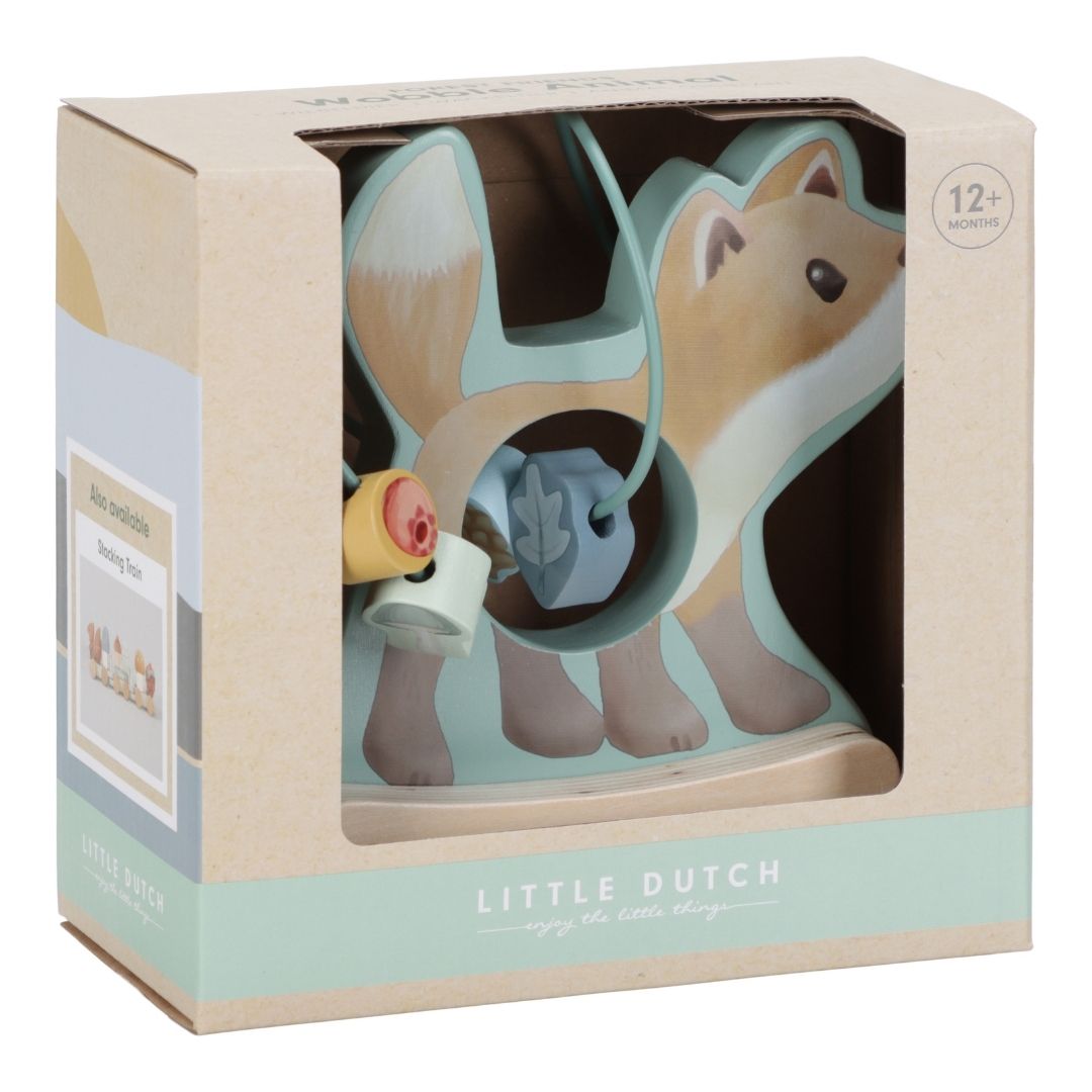 Aktivitetsdyr blå | Ræv set i emballage fra Little Dutch, klar til leg og opdagelse.