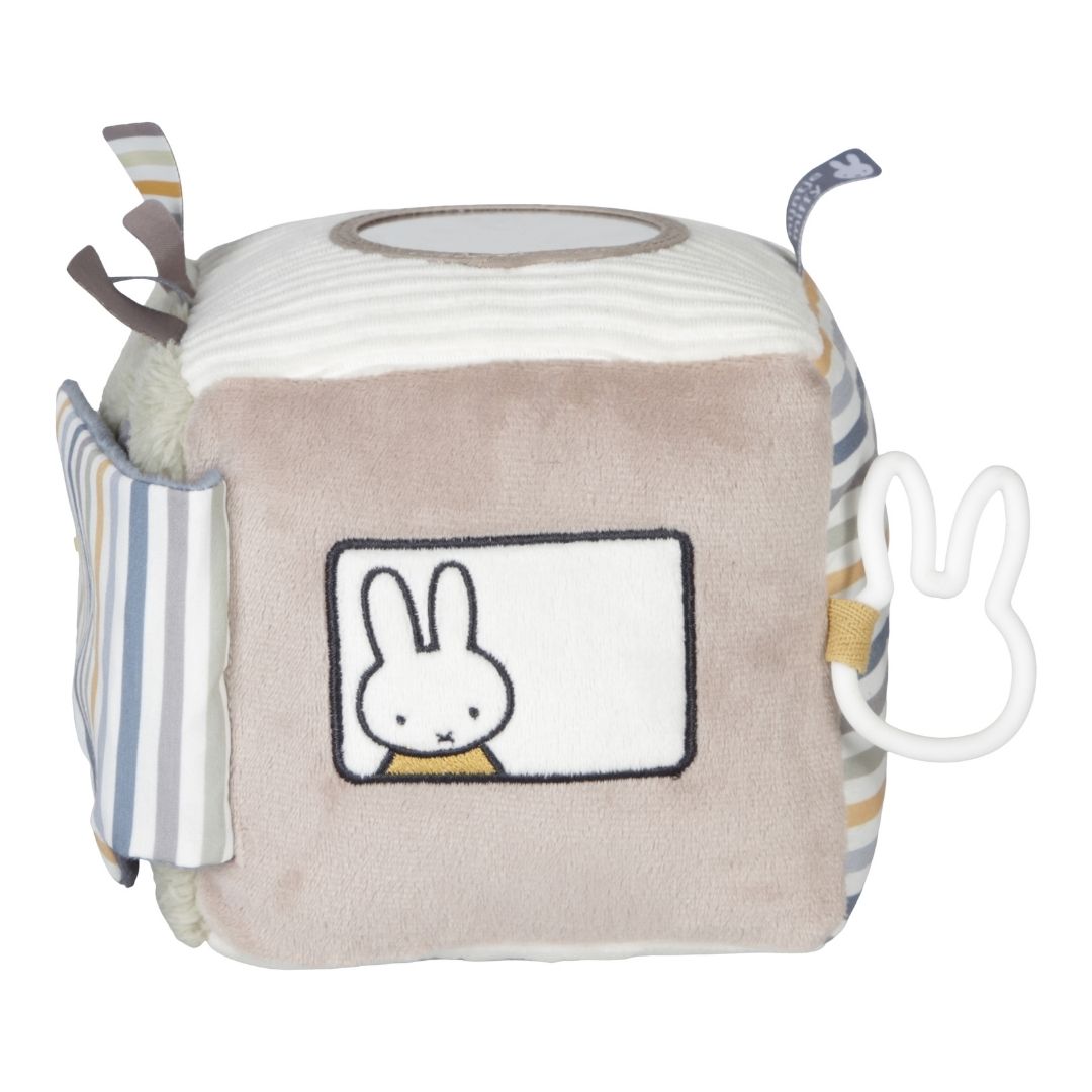 Aktivitetsterning til baby | Kanin blå med Miffy kanin og forskellige sanseindtryk til baby.