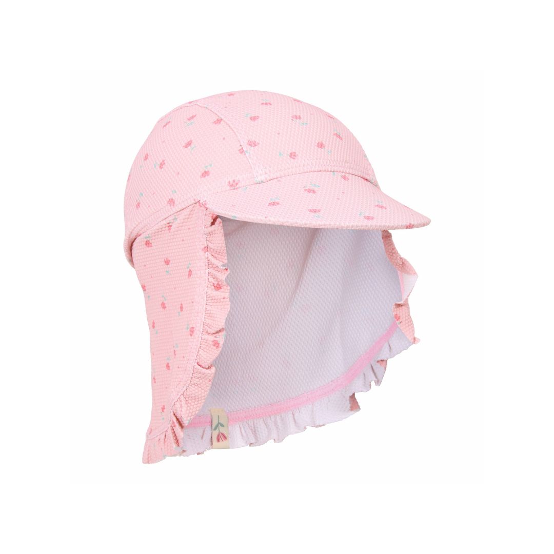 badehat til baby og barn med solskygge og UV 40 beskyttelse.