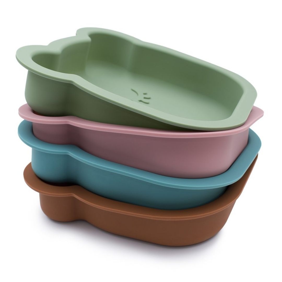 Bageforme i silikone, formet som et bjørnehoved, tåler opvaskemaskine og fryser, fra We Might Be Tiny