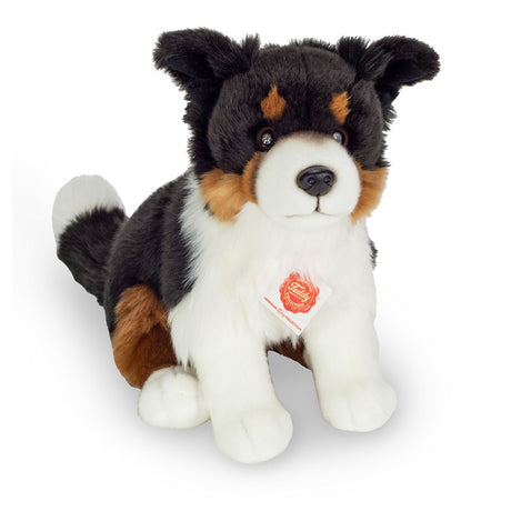 Sød Border Collie bamsehund fra Teddy Hermann i 30 cm, perfekt til kram og leg. Fås hos Nordic Simply
