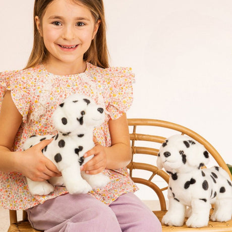 pige med dalmatiner bamse hvalp fra Teddy Hermann