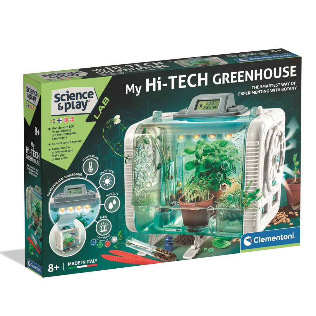 Mit drivhus - Dyrk egne planter indendørs med dette smarte science-sæt fra Clementoni Italien