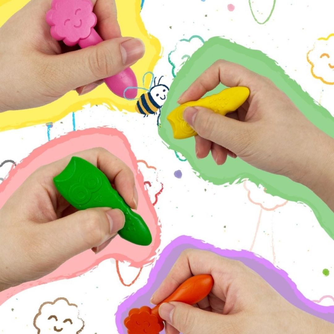 hænder med ugle farver fra Haku Yoka perfekt til kreative stunder, fås hos Nordic Simply