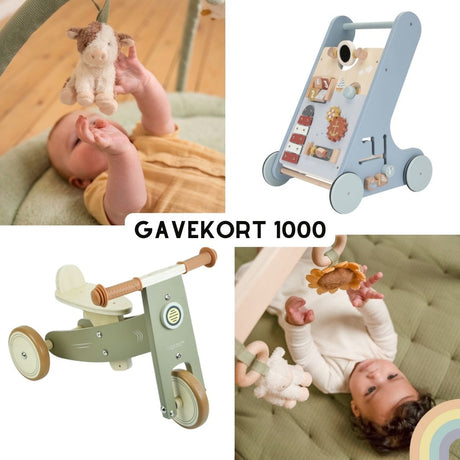 Legetøj fra Nordic Simply som illustration til gavekort på 1000 kroner