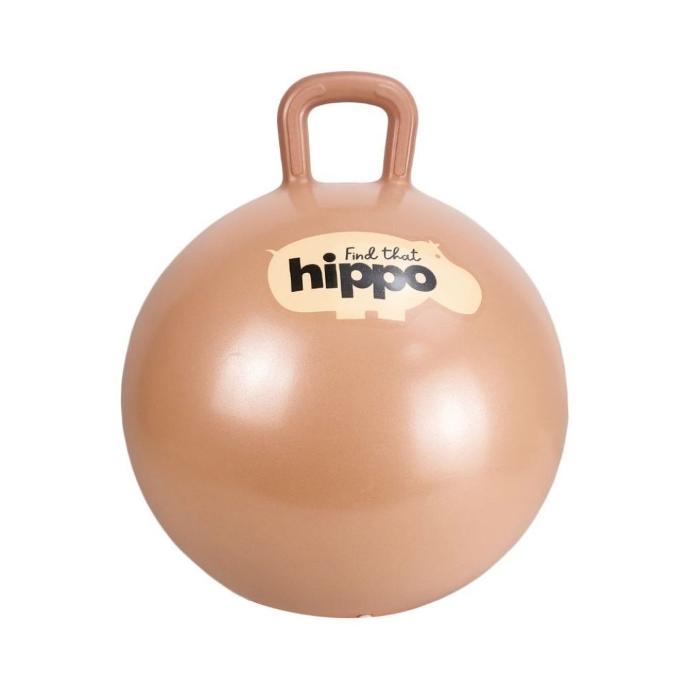 Orange hoppebold med håndtag til børn fra 2 år fra Find that Hippo fås hos Nordic Simply