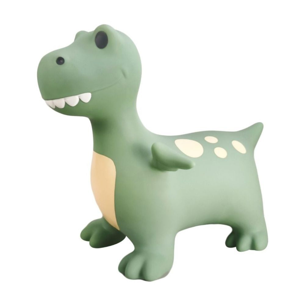 støvet grøn dino hoppedyr med vinger at holde i fra find that hippo hos Nordic Simply