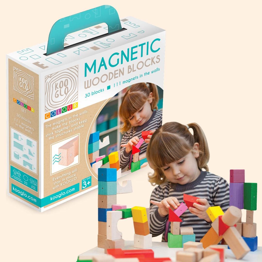 Byggeklodser magnetiske Mini 30 stk