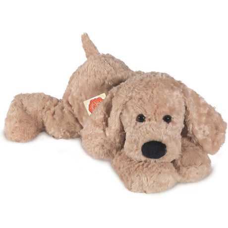 Lys beige Labradoodle bamse hund, som ligger, til leg og fantasi for børn 0-10 år fra Teddy Hermann fås hos Nordic Simply