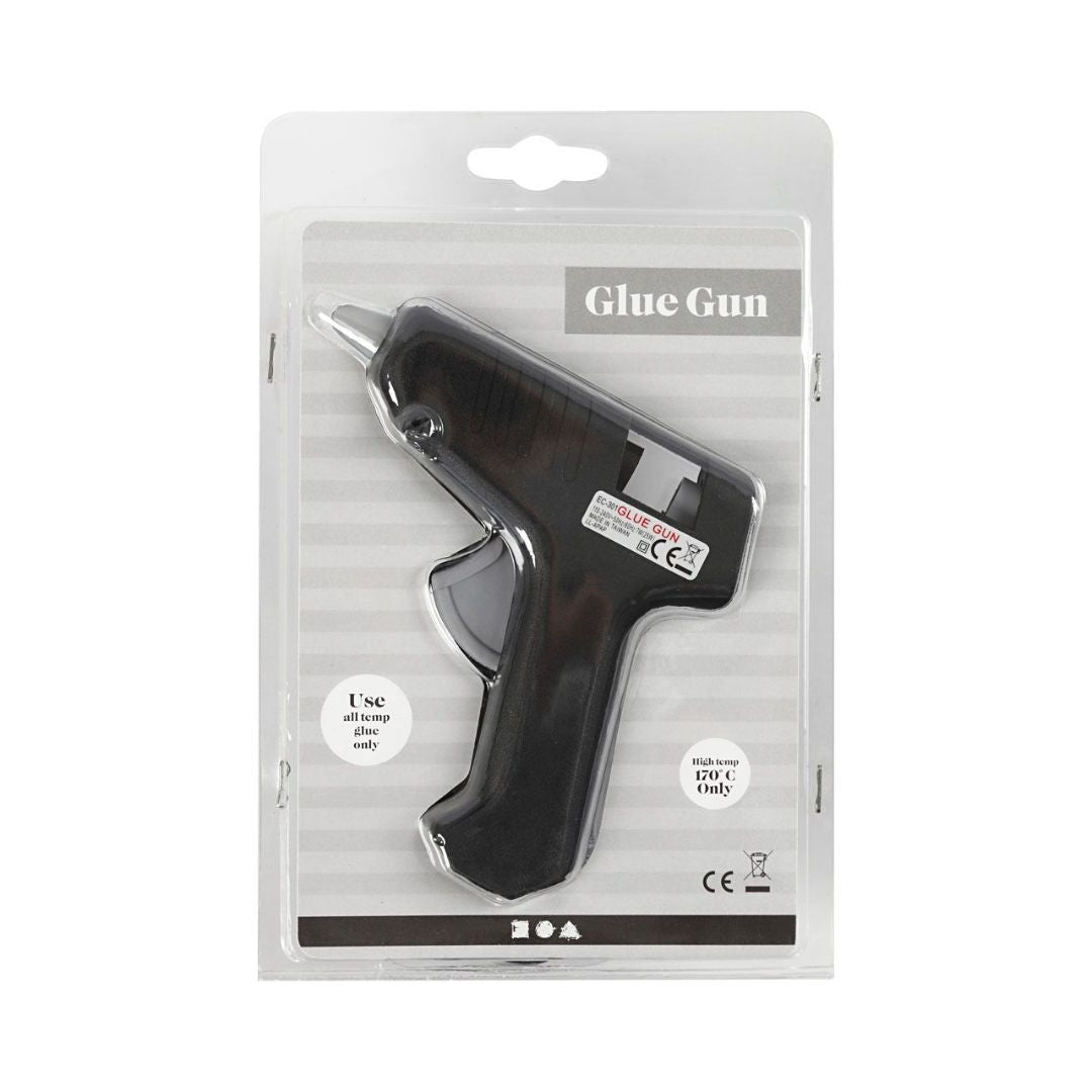 Limpistol mini, farve sort, set i indpakning. Perfekt til kreative projekter