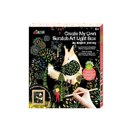 Lysboks Min magiske Rejse diy lav din egen lyskasse til børneværelset fra Avenir - kreativt legetøj, fås hos Nordic Simply