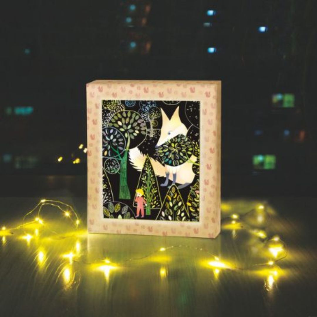 Lysboks med lys - Min magiske Rejse diy lav din egen lyskasse til børneværelset fra Avenir