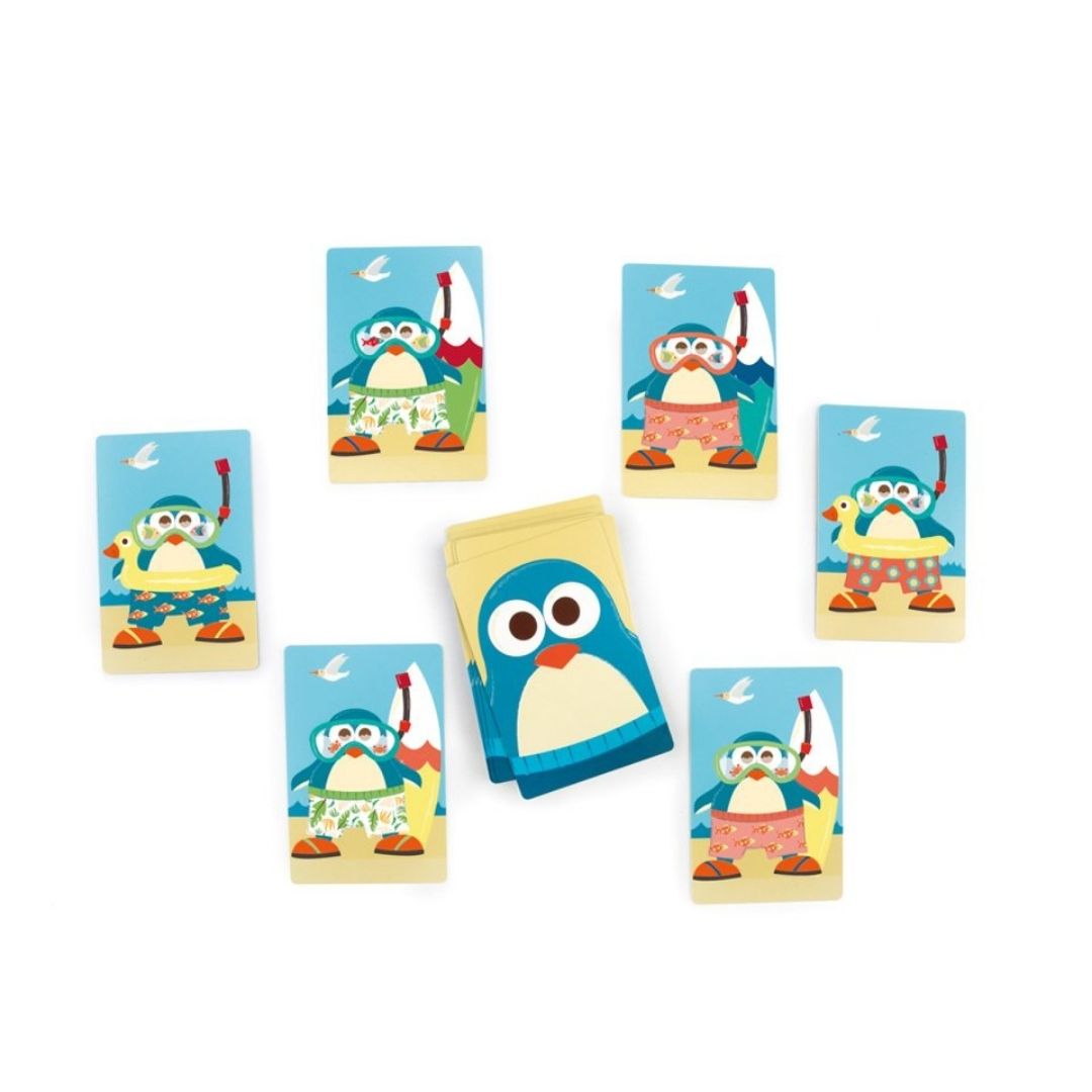 Brikker fra vendespil med pingviner et minispil til børn fra 5 år og op fra Scratch fås hos Nordic Simply