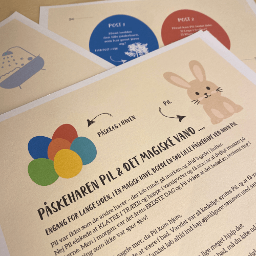 påske æggejagt til børn i print selv udgave hos nordicsimply