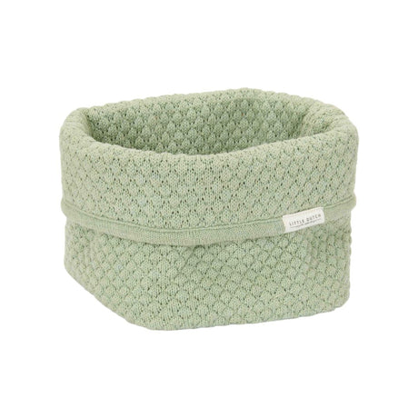 Lille grøn puslekurv fra Little Dutch, øko-tex certificeret, perfekt til puslepladsen.