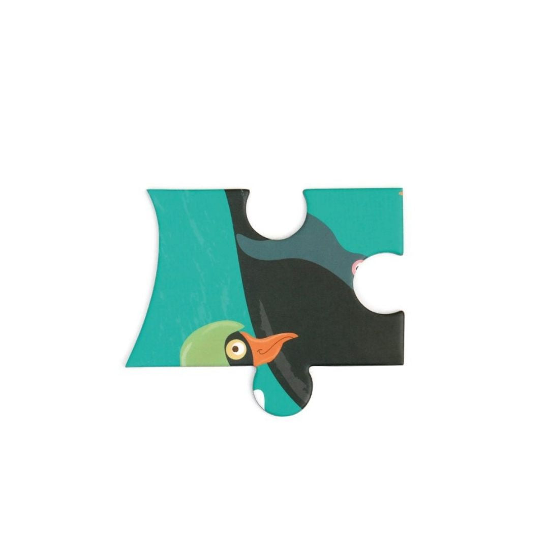 Brik fra puslespil med stor hval fra Scratch fås hos Nordic Simply