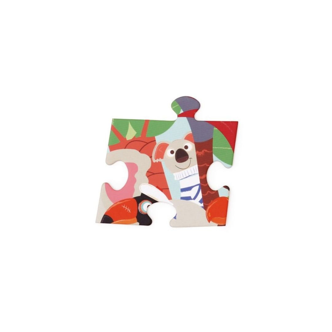 Brik fra Noahs Ark puslespil med 40 brikker til børn fra 3 år og op, set på hvid baggrund, fås hos Nordic Simply