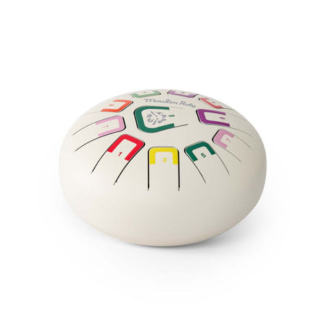 hvid sansetromme med & beroligende lyd. God til børn fra Moulin Roty, fås hos Nordic Simply