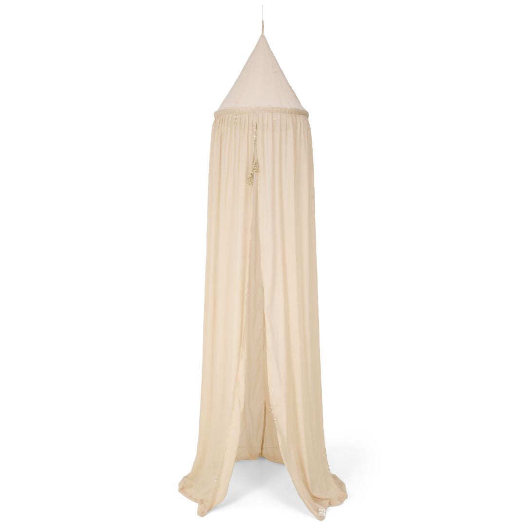 Sengehimmel Beige, Indret børneværelset og skab hygge med smuk beige himmel fra Little Dutch.