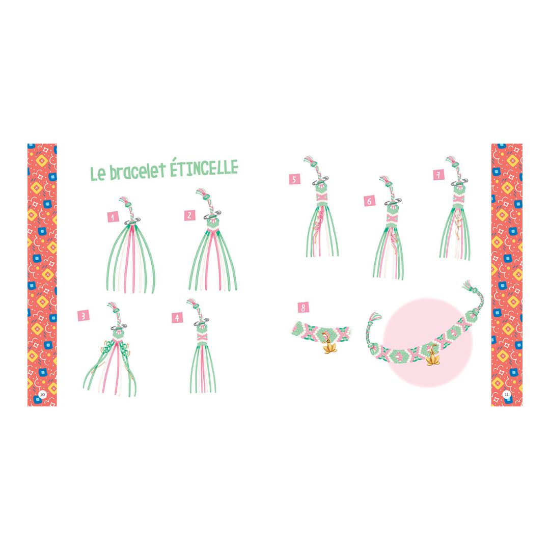 Smykkesæt - Skab 7 brasilianske armbånd med farverige designs og materialer til armbåndskreationer.