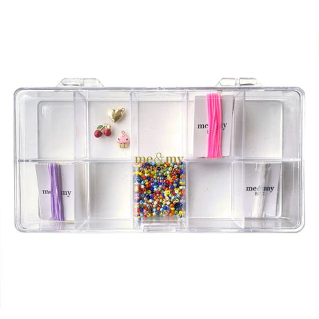 Smykkeæske med DIY smykkesæt, lav flotte armbånd i guld, kreative ting til store børn fra 8 år og op, fra danske Me & My Box fås hos Nordic Simply