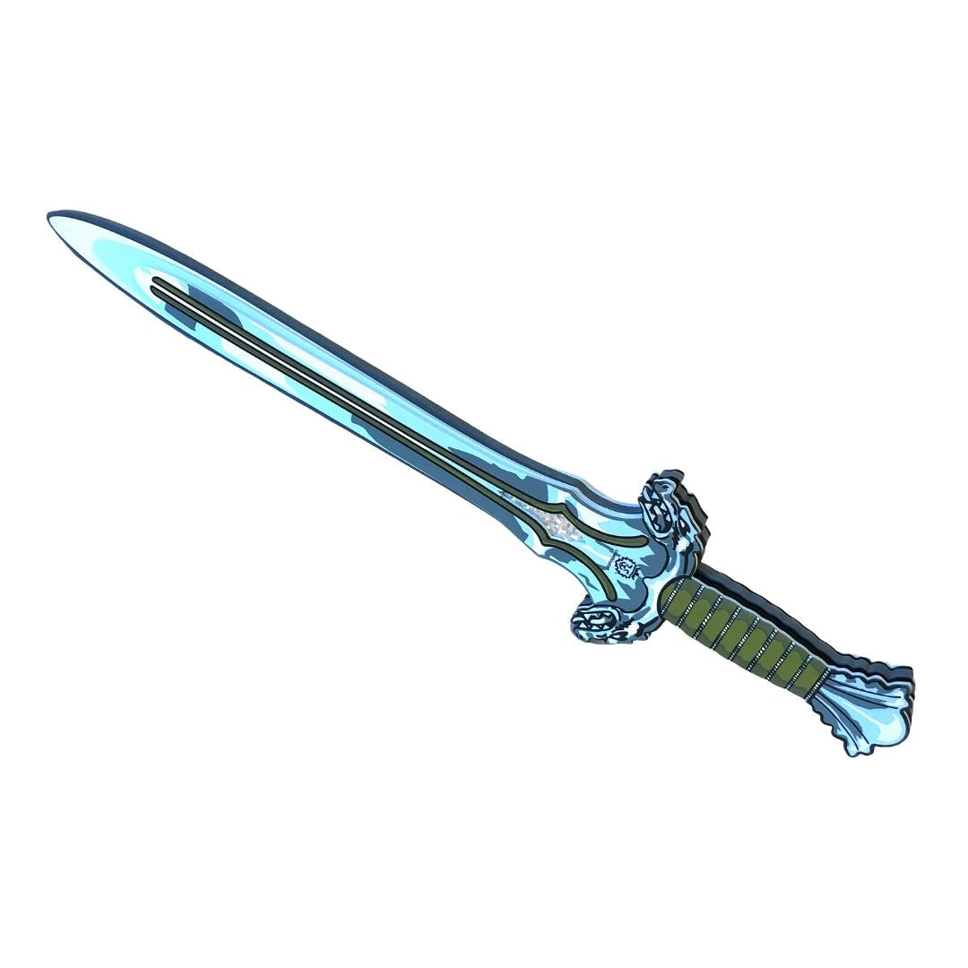 Dragesværd grøn legesværd i fleksibelt EVA skum fra LionTouch. Bekæmp eller tæm din drage med flot legetøjssværd, set hos Nordic Simply