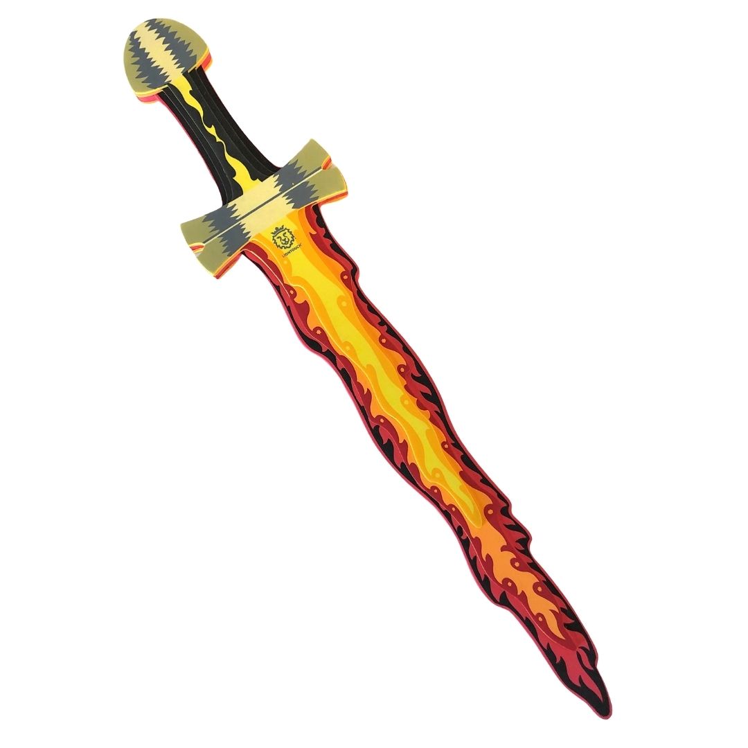 legesværd med flammer. Skum legetøjssværd til barn fra LionTouch hos Nordic Simply