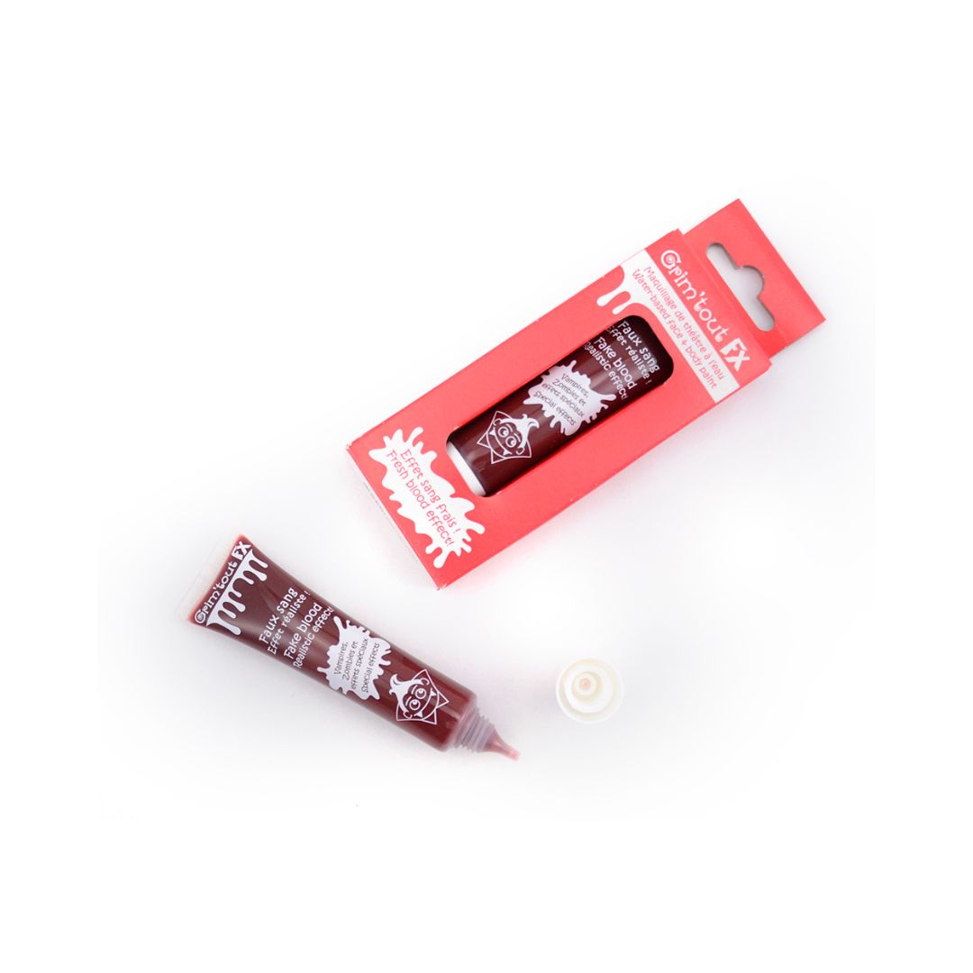 Æske med allergivenlig teaterblod til børn fra Grim'Tout fås hos Nordic Simply