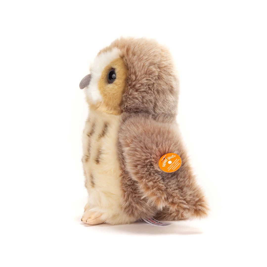 Ugle bamse blød, 20 cm i en sød og fluffy udgave, ideel til kram og venskab.