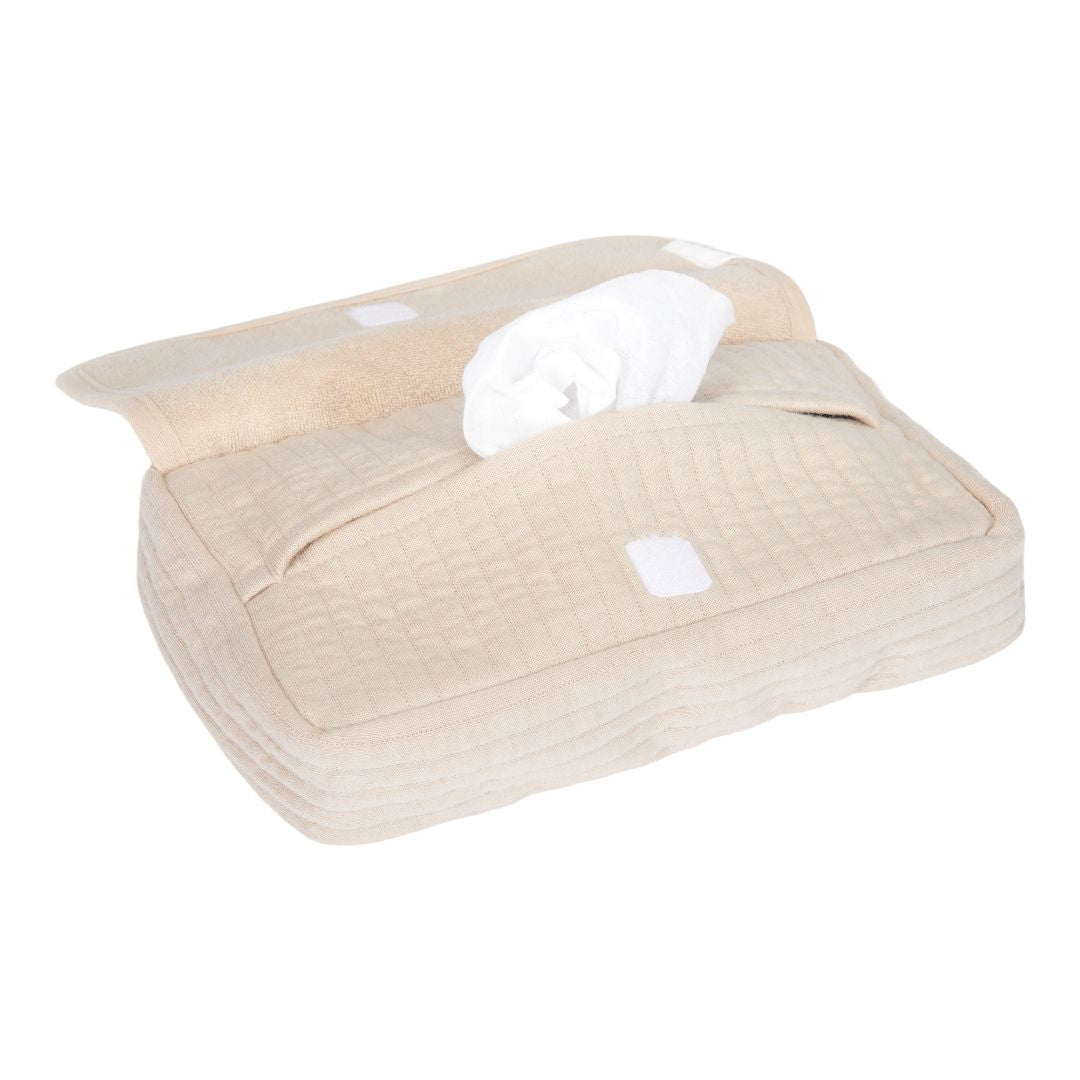 Beige etui til vådservietter fra Little Dutch