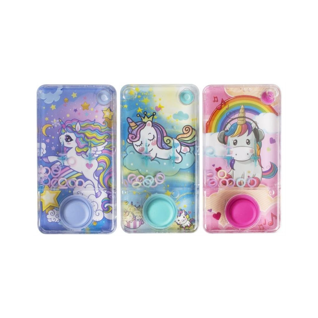 3 små enhjørning vandspil, se om du kan få alle ringene på plads, fint rejsespil fra Magni