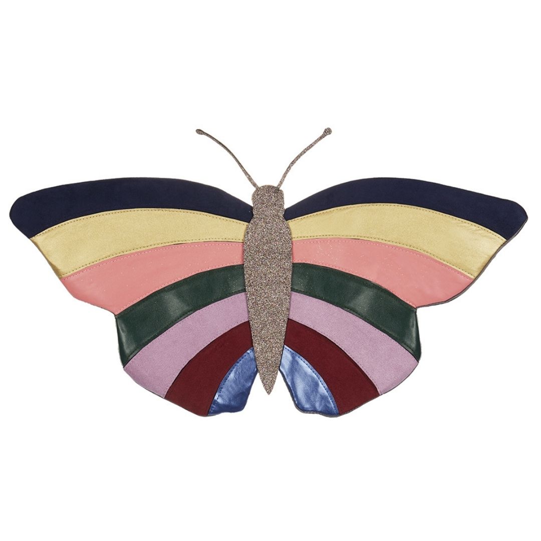 Sommerfuglevinger i multifarvet med guldglitter, perfekt udklædning til børn fra 3 år og op, Mimi & Lula fås hos Nordic Simply