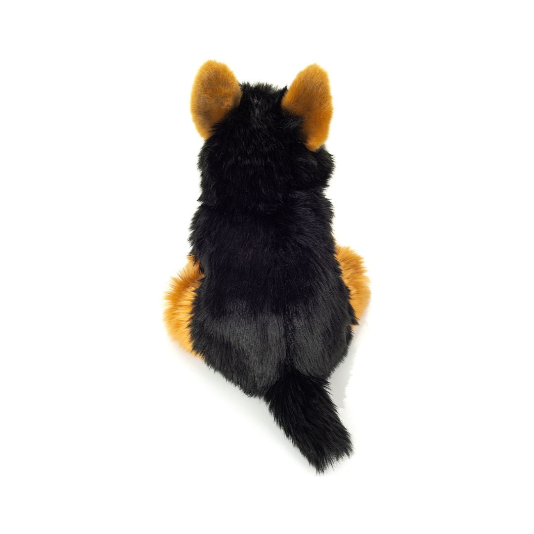 Yorkshire Terrier bamse hund, sød yorkie sidder, set bagfra fra Teddy Hermann fås hos Nordic Simply