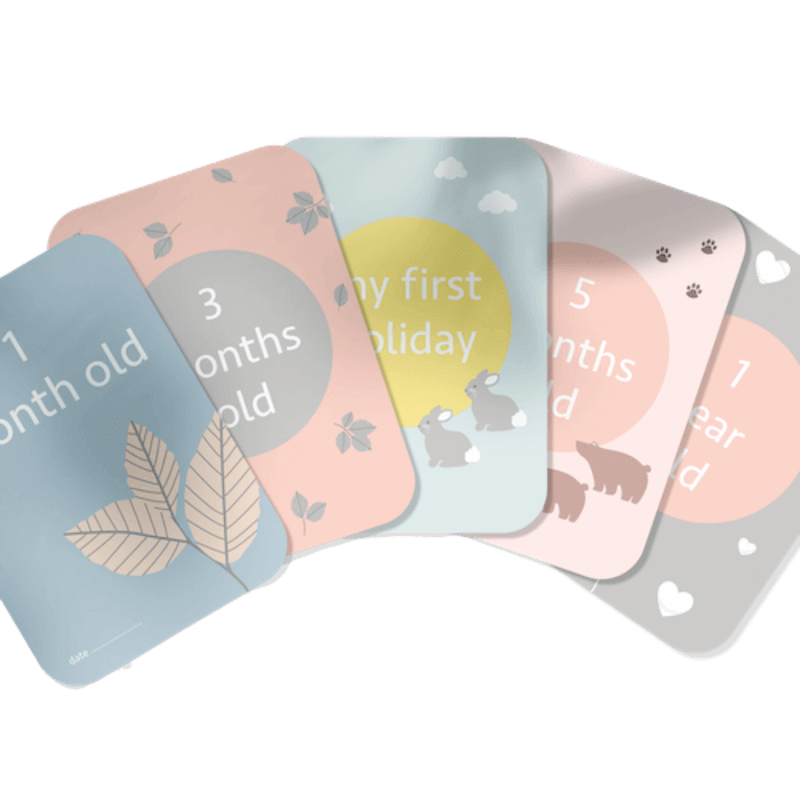 milepælskort på engelsk i rosa farver fra nordicsimply