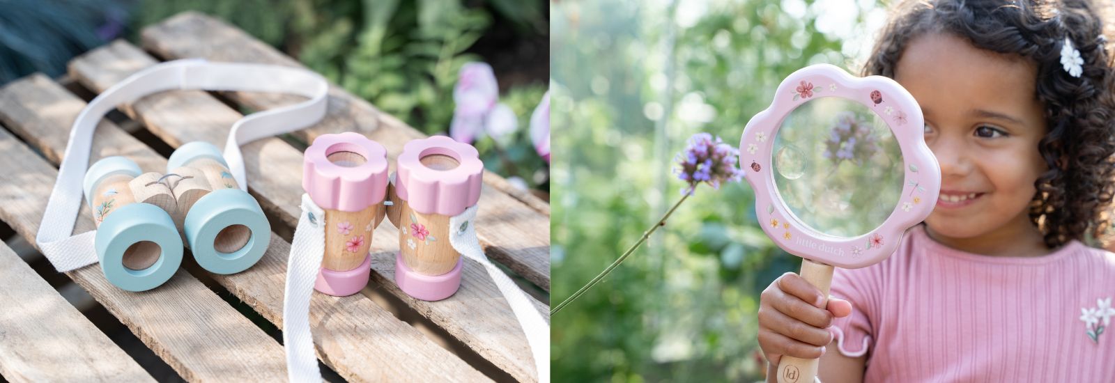 Kikkerter og forstørrelsesglas til børn fra Little Dutch