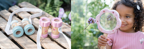 Kikkerter og forstørrelsesglas til børn fra Little Dutch