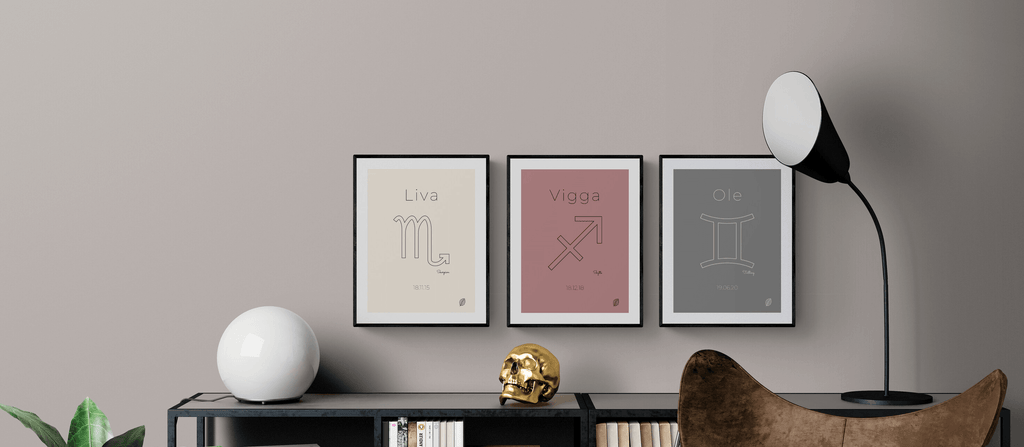 Stjernetegn-plakat-navn-fodselsdato-nordicsimply
