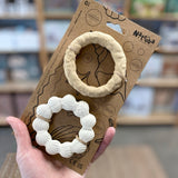 Bideringe 2 stk havet | Naturgummi