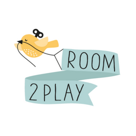 Logo for Room2Play legetøj hos nordicsimply