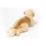 Golden Retriever bamse lys, 60 cm, set bagfra med blød pels og søde detaljer.