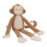 Stor brun abebamse XL sidder hvid baggrund