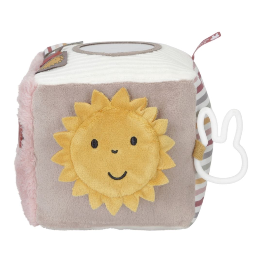 Aktivitetsterning til baby | Kanin rosa med sol og farverige sanseindtryk til din lille.