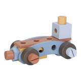 konstruktion lavet af dele fra arbejdsbænk i træ fra Little Dutch, perfekt til rolle-og fantasileg for din lille håndværker, fås hos Nordic Simply 