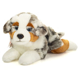 Australsk Hyrdehund bamse, 40 cm - blød og lækker bamsehund klar til kram og leg.