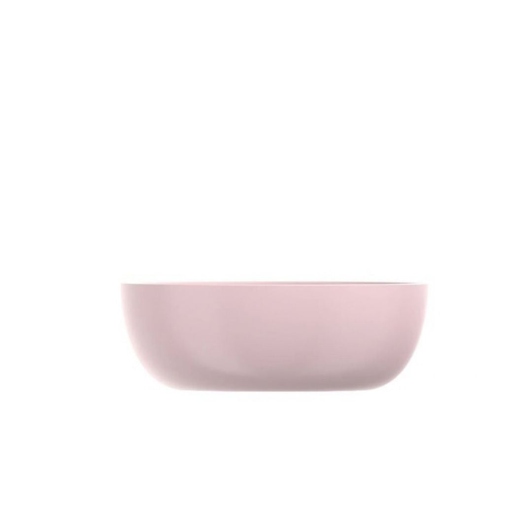 rosa børneskål  set fra siden fra Mepal x Little Dutch. 